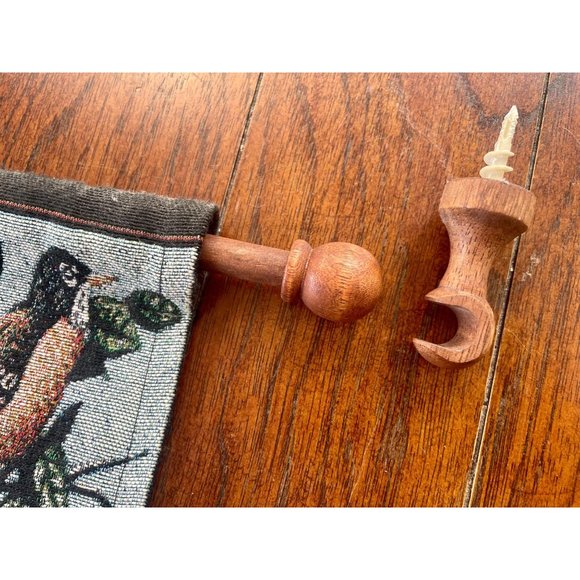 Vintage Woven Tapestry of Seasons Months of the Year & Holidays with Hanging woo - Picture 8 of 10